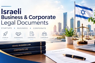 provide isreali startup ,business and corporate legal document support