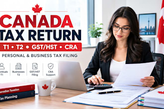 efile canada tax return, t1, t2 corporate tax and gst hst