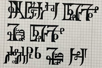 create a language and script for your world, and your story
