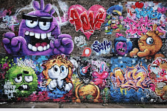 design graffiti designs, murals and wall arts