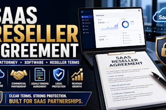 draft an airtight saas reseller agreement as a US attorney