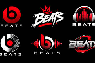 design a professional music, hip hop, dj, producer, recording studio beats logo