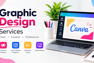 design professional canva graphics with ai