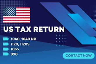 do US tax return, llc tax filing, corporate tax, form 1120, 5472 as US CPA