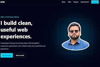 develop a full stack website with frontend, backend, and database