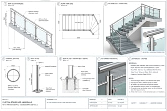 design custom staircase handrails with professional engineering details