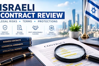 review israeli business and commercial contracts for legal risks