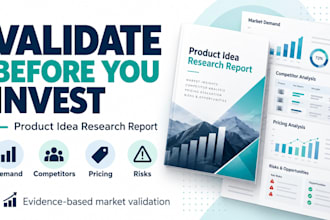 validate your product idea with data before you invest
