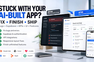 fix and finish your claude code or ai built app