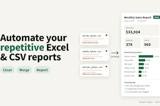automate your repetitive excel and CSV reports with python