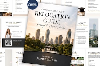 design real estate listing presentation buyer or seller guide, packet, brochure