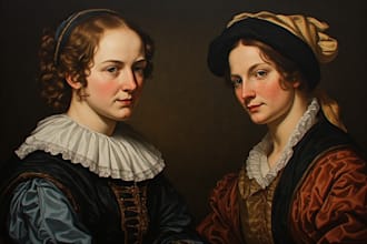 paint renaissance art oil painting portrait