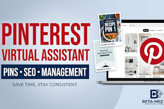 be your pinterest virtual assistant for SEO, pins and content management