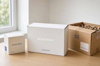 design amazon product packaging, box design, mailer box