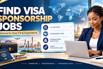 find researchvisa sponsorship jobs abroad based on your CV skills and experience