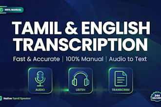 do accurate tamil to english transcription and translation