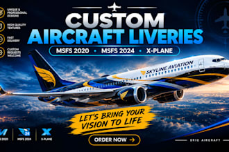 create eric aircraft liveries for msfs 2020 msfs 2024 and xplane