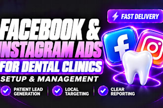set up facebook and instagram ads for dental clinics