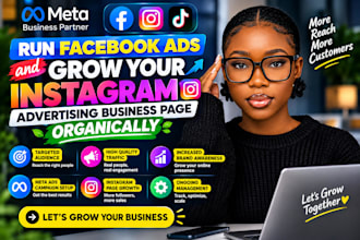 run facebook meta ads and grow instagram advertising business page organically