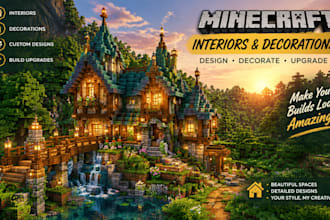 minecraft interiors, decorations and detailed building upgrades