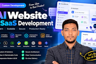build full stack ai web app, saas, mobile apps, software