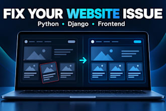 fix one bug in your django website or web app