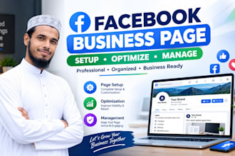 set up, optimize and manage your facebook business page