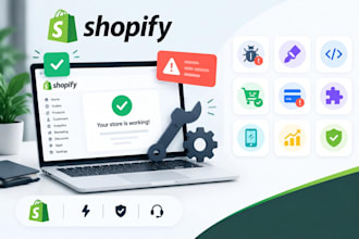 fix shopify errors, bugs, checkout issues and technical problems