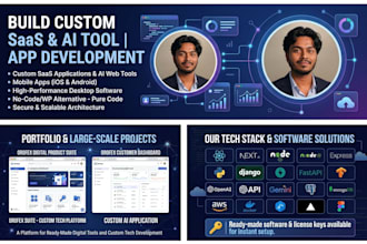 develop  saas application ai tool  app and web app