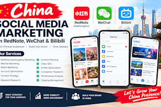 optimize rednote china social media marketing on wechat xiaohongshu bilibili