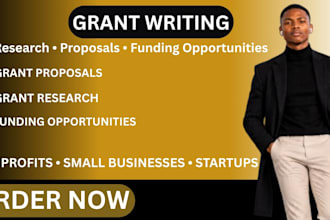 write nonprofit grant proposals and research funding opportunities