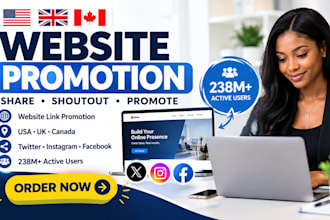 shoutout promote share website link to 238m active USA UK ca twitter ig fb user
