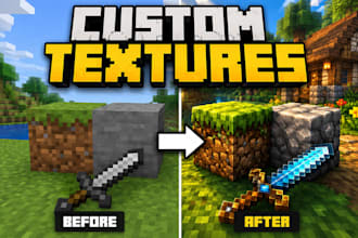 create custom minecraft resource packs, textures, animations, and mobs