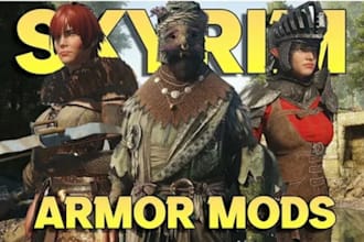 create edit or port custom skyrim mod weapon and armor or fallout 4 game mods