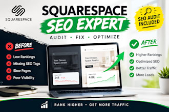 audit, optimize and improve your squarespace website SEO