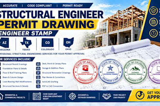 structural engineer permit drawing engineer stamp arizona texas colorado ohio