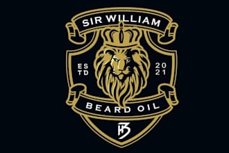 design beautiful beard oil company logo