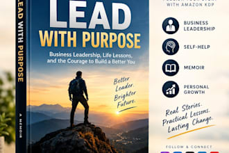 design business leadership nonfiction selfhelp memoir amazon kdp book cover