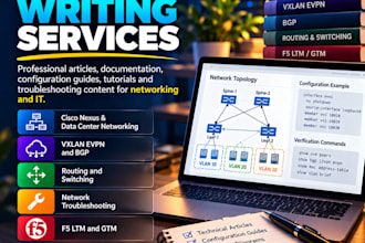write technical networking articles and documentation