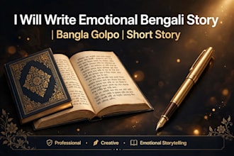 write emotional bengali short story golpo and creative story