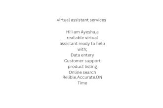 do accurate data entery and virtual assistant tasks