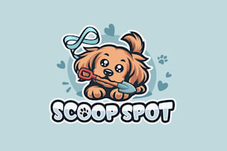 design custom dog waste removal company logo