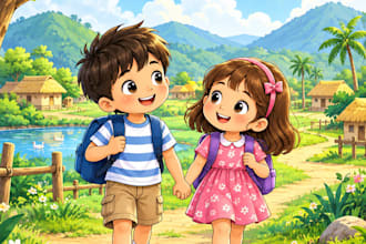 children book illustration and children book illustration