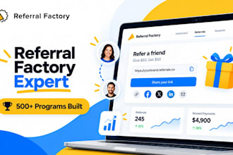 build an incredible referral program for your business in referral factory