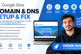 connect domain to google site, redirect domains, fix dns, and email issues