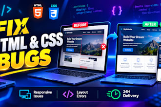 fix HTML CSS bugs and responsive issues
