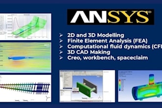 perform cfd and fea analysis using ansys fluent, comsol and solidworks