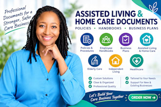 client intake forms, employee handbooks, policies and procedures, elderly care