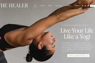 build wix pilates website yoga website studio website with class booking