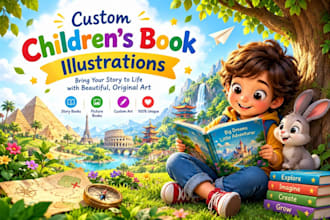 write children book ebook, children book illustration children book editing